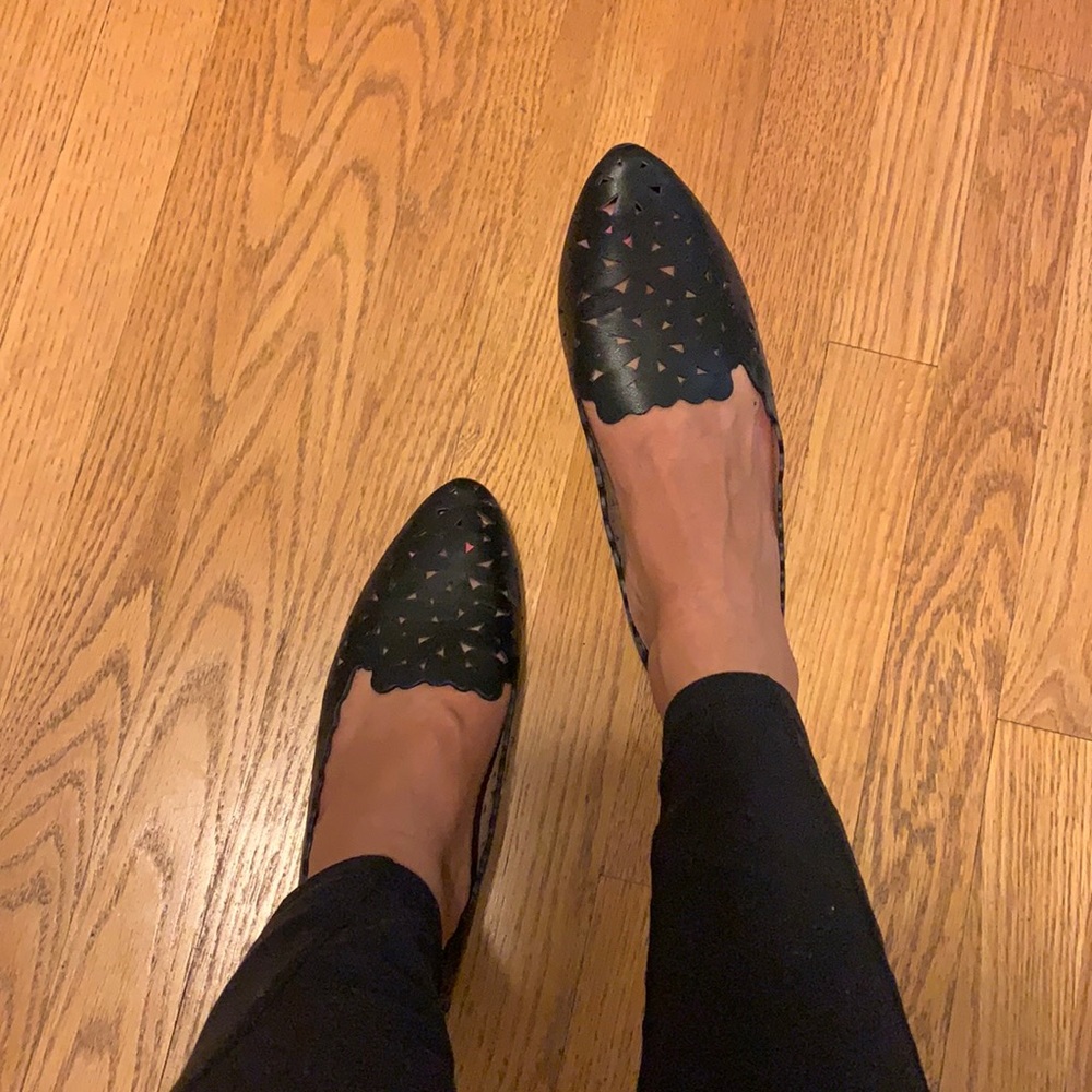 Black slip on shoes